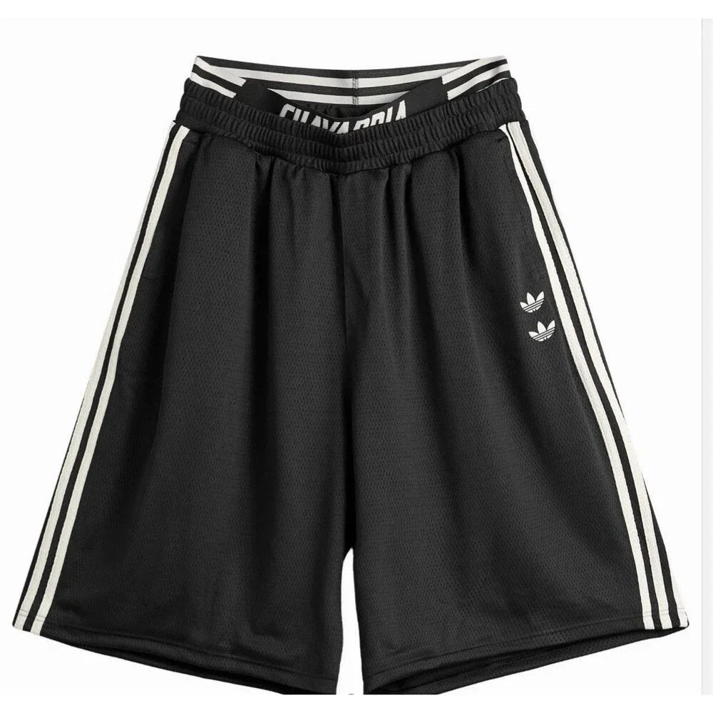 Willy Chavarria x Adidas Oversized LayeredMesh Basketball Shorts Size LRG KR8682